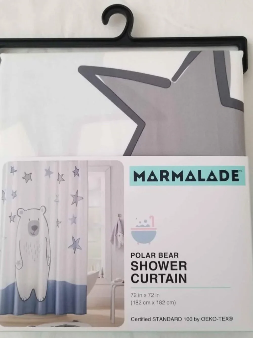 NWT Marmalade 72-Inch x 72-Inch Polar Bear Shower Curtain